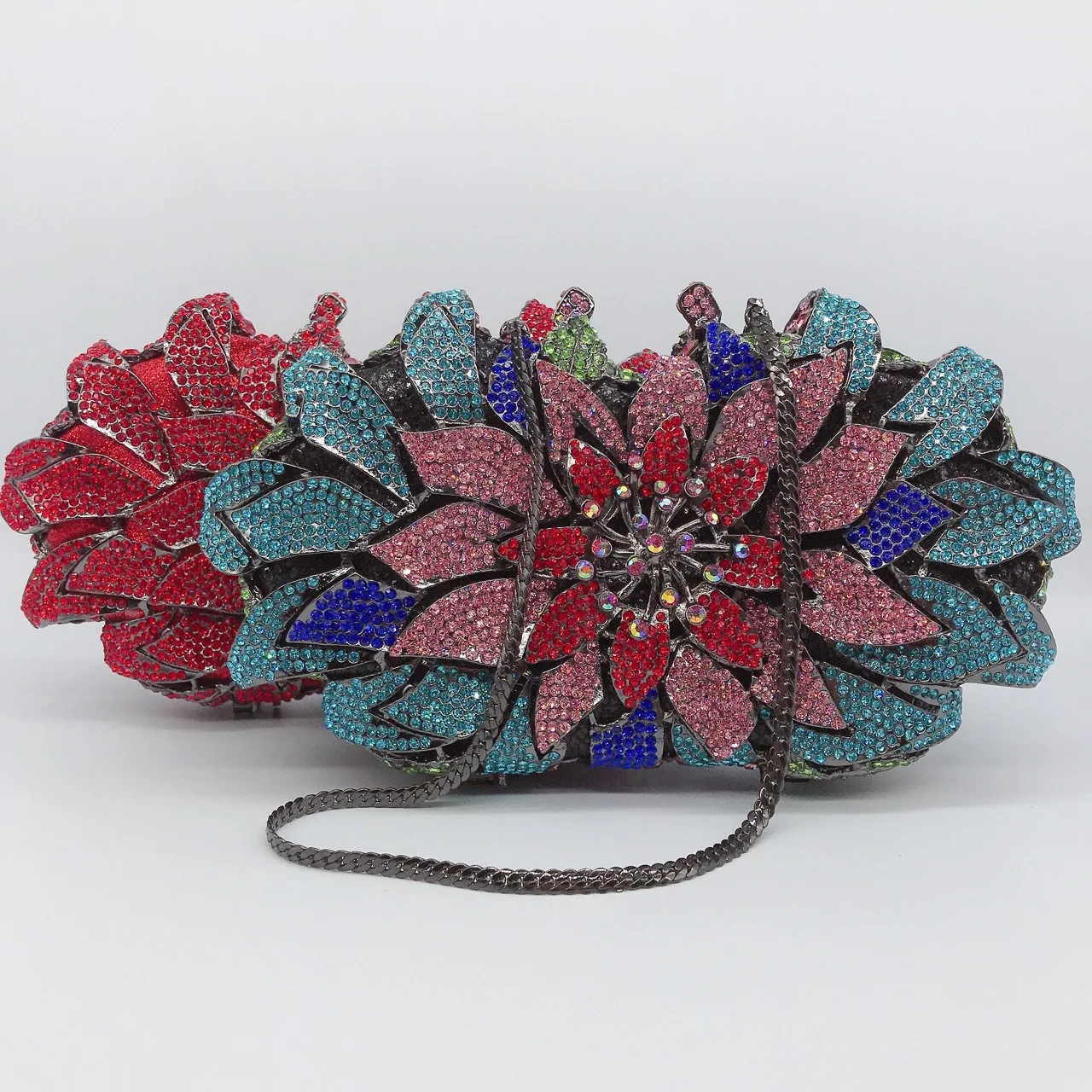 Женская вечерняя сумка с разноцветными цветами и кристаллами, кошельки для свадебной вечеринки, ужина, клатч с кристаллами и цветами, роскошные вечерние сумки со стразами
Женская вечерняя сумка с разноцветными цветами и кристаллами, кошельки для свадебной вечеринки, ужина, клатч с кристаллами и цветами, роскошные вечерние сумки со стразами