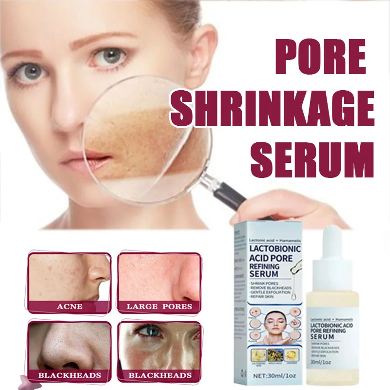 Pore Shrinking Serum for Smoothing Face Pores Beauty Skin Care Essence
Pore Shrinking Serum for Smoothing Face Pores Beauty Skin Care Essence