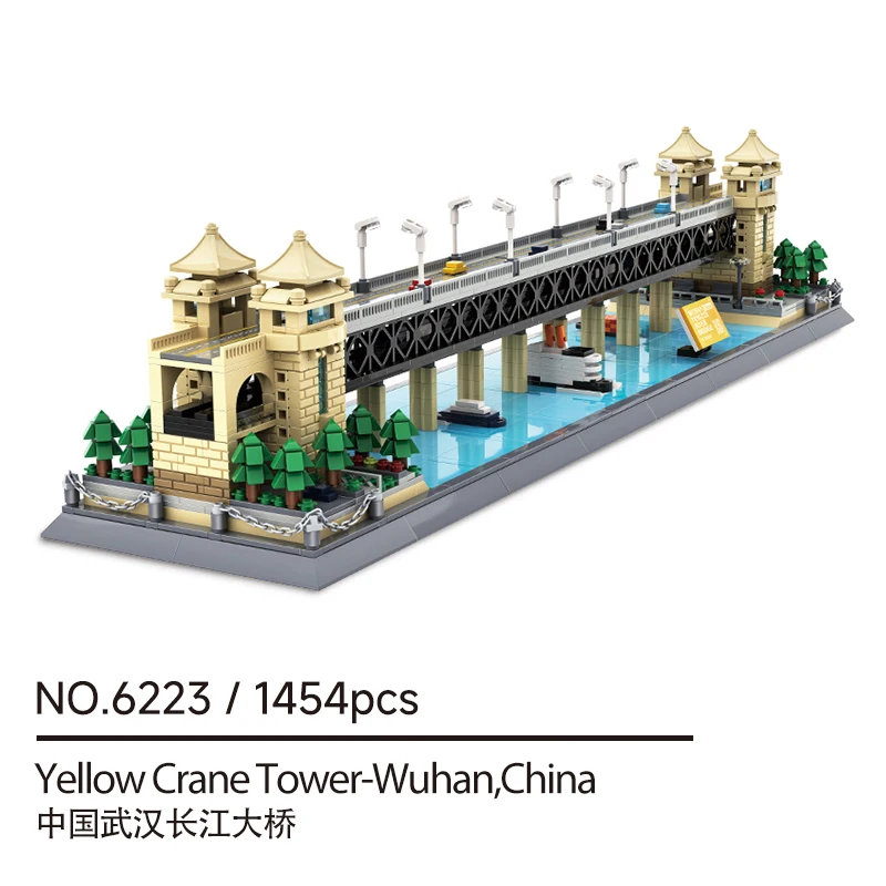 1454 Pcs Yangtze River Bridge MOC, Double-Deck DIY Landmark Model for Home Decor & Challenging Build
1454 Pcs Yangtze River Bridge MOC, Double-Deck DIY Landmark Model for Home Decor & Challenging Build
