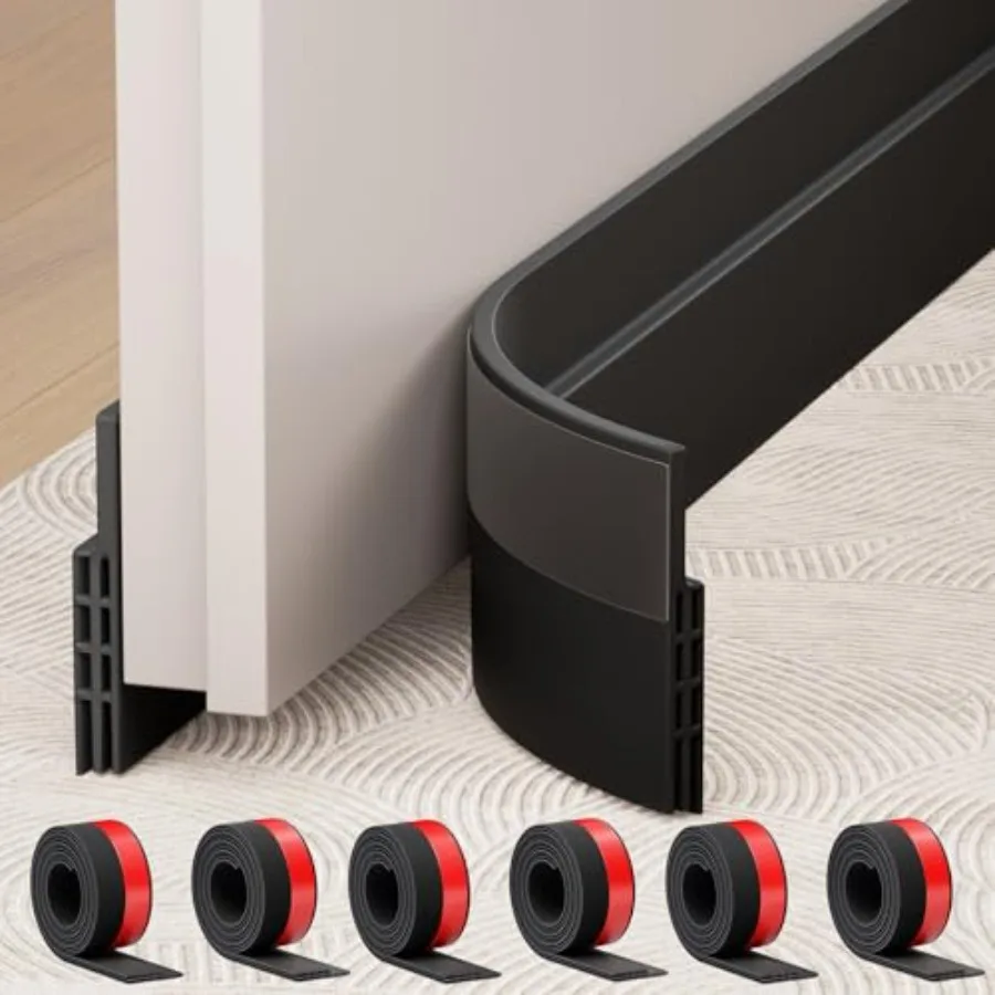 Under Door Draft Stopper, Adjustable Door Sweep Anti-Collision Strong Adhesive Weather Stripping Tape Soundproof Draught Stoppe
Under Door Draft Stopper, Adjustable Door Sweep Anti-Collision Strong Adhesive Weather Stripping Tape Soundproof Draught Stoppe