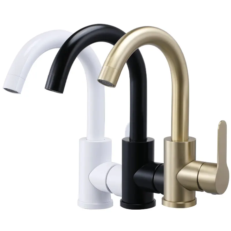 Brushed Gold Luxury Hot And Cold Bathroom Water Mixer Face Wash Sink Faucet 360 Degree Rotate White And Black Color
Brushed Gold Luxury Hot And Cold Bathroom Water Mixer Face Wash Sink Faucet 360 Degree Rotate White And Black Color