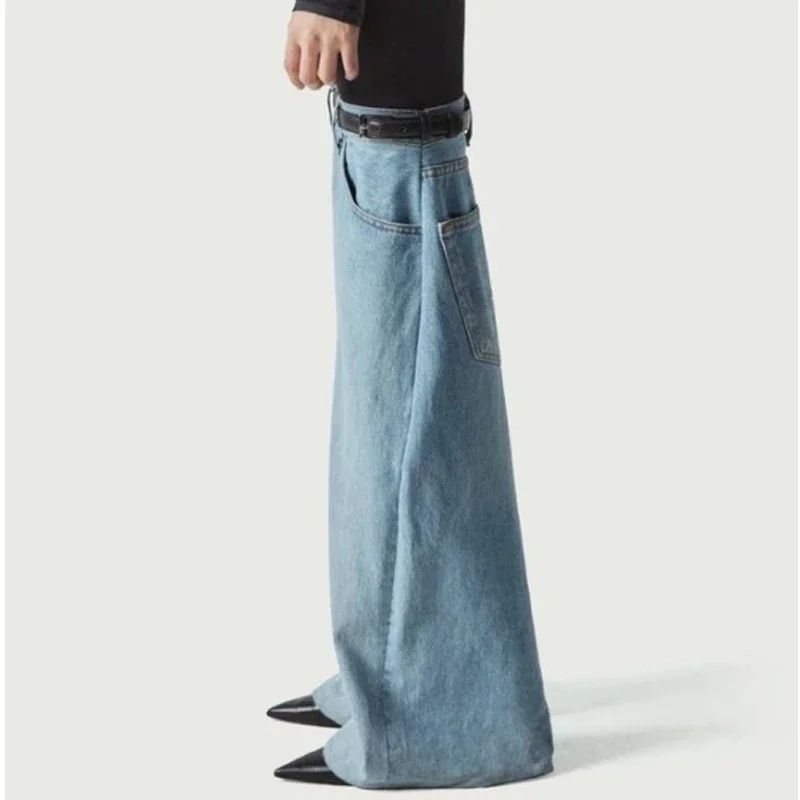 Широкие джинсовые сапоги с острым носком и поясом, 2026, женские джинсовые сапоги выше колена, модная осенне-зимняя обувь
Широкие джинсовые сапоги с острым носком и поясом, 2026, женские джинсовые сапоги выше колена, модная осенне-зимняя обувь