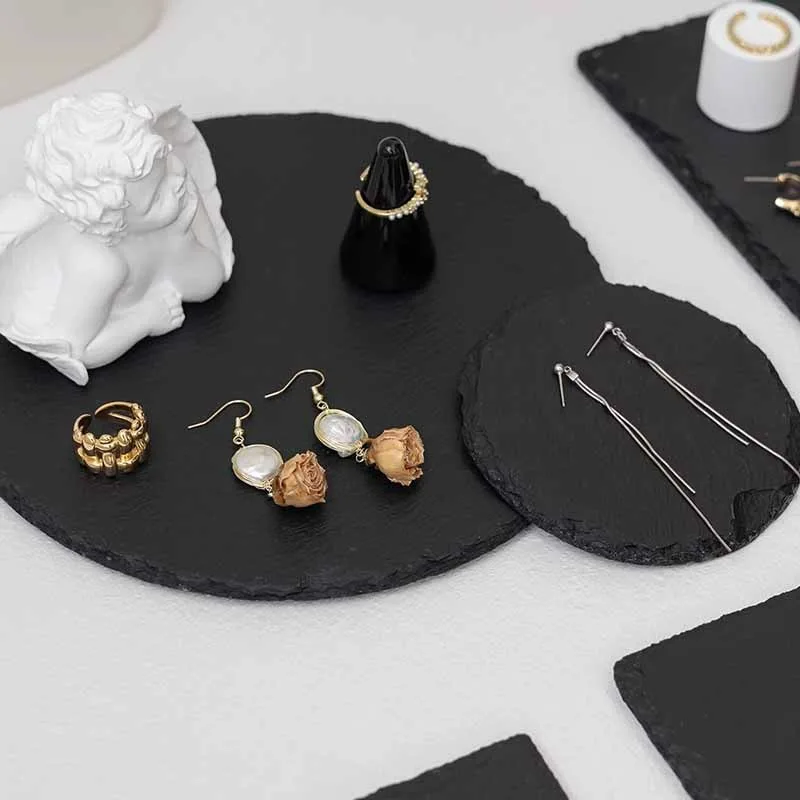 Поднос для демонстрации ювелирных изделий из черного камня, реквизит для фотосессии, подставка для магазина, поднос для браслета, ювелирные изделия, серьги, ожерелье, аксессуары
Поднос для демонстрации ювелирных изделий из черного камня, реквизит для фотосессии, подставка для магазина, поднос для браслета, ювелирные изделия, серьги, ожерелье, аксессуары