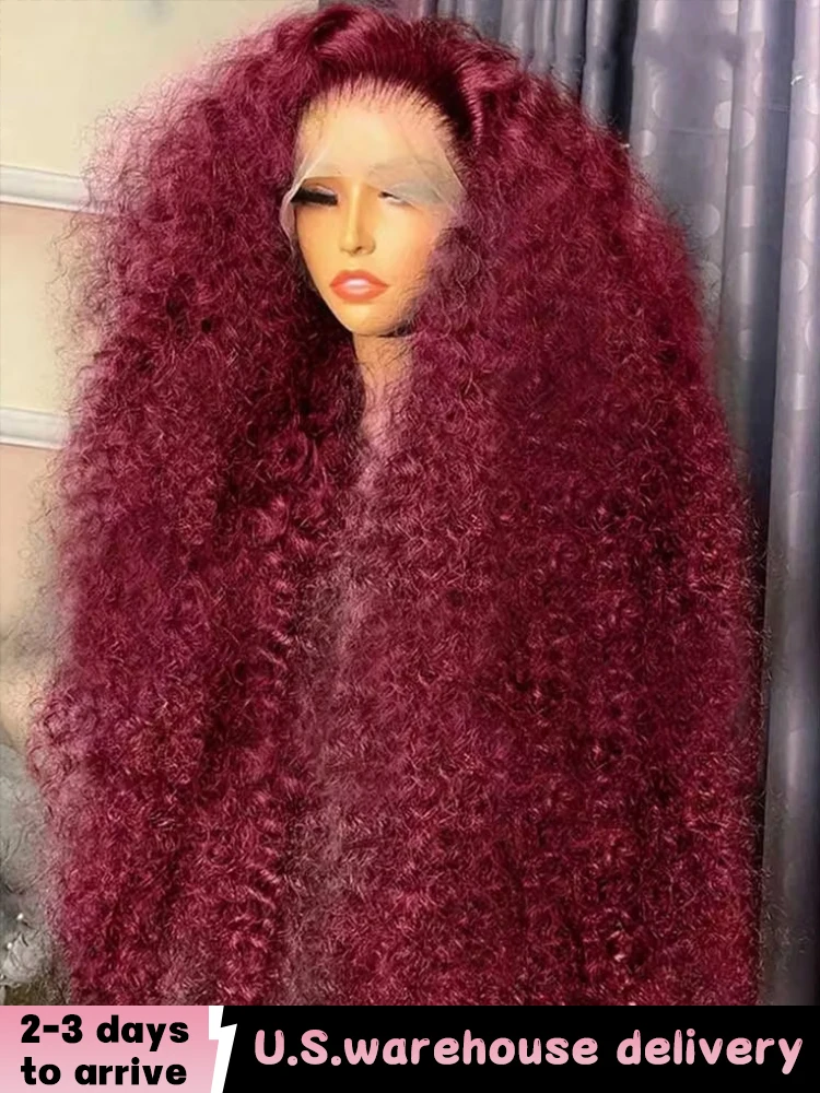 40 50 Inch 99j Burgundy Curly Human Hair Wig 13x6 Hd Lace Frontal Wigs 250 Density Deep Wave 100% Human Hair 13x5 Lace Front Wig
40 50 Inch 99j Burgundy Curly Human Hair Wig 13x6 Hd Lace Frontal Wigs 250 Density Deep Wave 100% Human Hair 13x5 Lace Front Wig