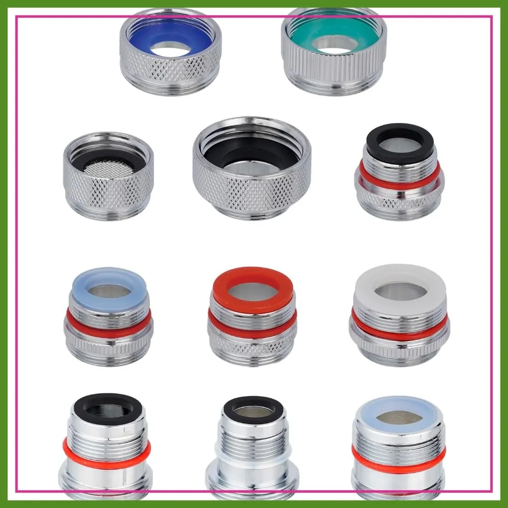 11 Pieces Faucet Adapter Kit, Kitchen Sink Brass Aerator Adapter Set, Male Female Sink Faucet Adapter for Standard Hose, Chrome Finished
11 Pieces Faucet Adapter Kit, Kitchen Sink Brass Aerator Adapter Set, Male Female Sink Faucet Adapter for Standard Hose, Chrome Finished