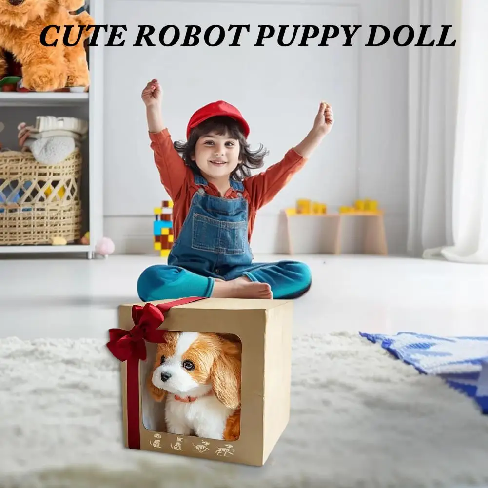 Kids Plush Toy Realistic Robot Puppy Plush Toy Soft Stuffed Doll with Walking Barking Tail Wagging Features Kids Companion Gift
Kids Plush Toy Realistic Robot Puppy Plush Toy Soft Stuffed Doll with Walking Barking Tail Wagging Features Kids Companion Gift