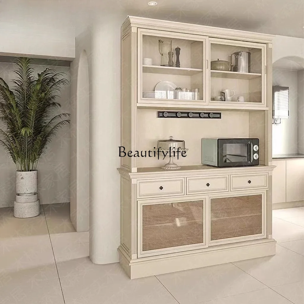 03.American solid wood integrated wall household multi-functional living room storage wine cabinet
03.American solid wood integrated wall household multi-functional living room storage wine cabinet