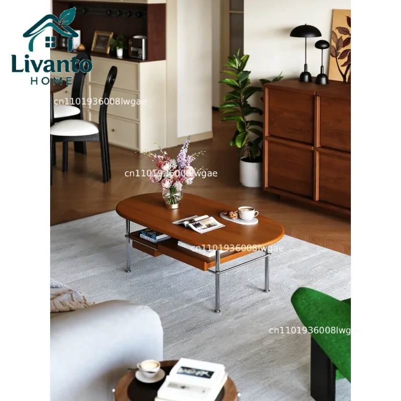 2026 new small apartment living room home modern simple light luxury high sense solid wood oval medieval coffee table
2026 new small apartment living room home modern simple light luxury high sense solid wood oval medieval coffee table
