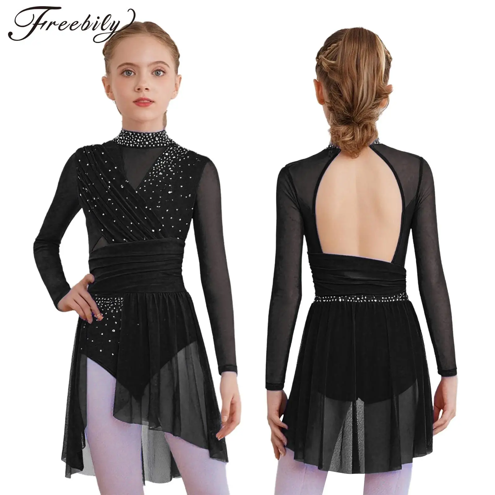 Детское гимнастическое платье для фигурного катания для девочек, современный лирический танцевальный костюм, прозрачная сетка с длинными рукавами и блестящими стразами, трико-пачка
Детское гимнастическое платье для фигурного катания для девочек, современный лирический танцевальный костюм, прозрачная сетка с длинными рукавами и блестящими стразами, трико-пачка