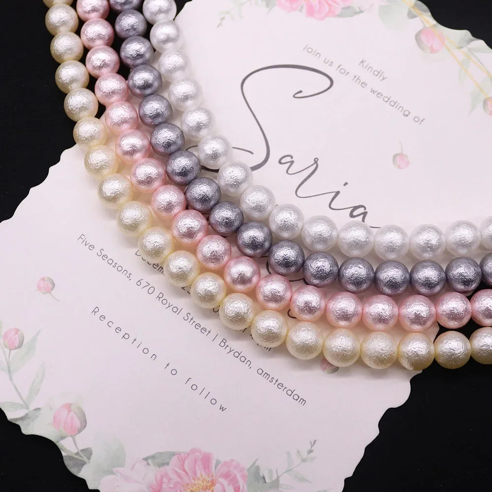 Round Glass Imitation Cotton Pearl Straight Hole Loose Bead 10x10mm Multicolor Unique Necklace Bracelet Jewelry Material 1Strand
Round Glass Imitation Cotton Pearl Straight Hole Loose Bead 10x10mm Multicolor Unique Necklace Bracelet Jewelry Material 1Strand