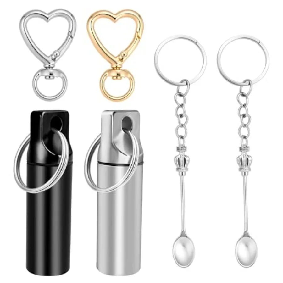 6pc Compact Keychain Pill Box, Mini Aluminum Alloy Medicine Organizer for Travel, Waterproof Metal Pill Holder for Camping and
6pc Compact Keychain Pill Box, Mini Aluminum Alloy Medicine Organizer for Travel, Waterproof Metal Pill Holder for Camping and