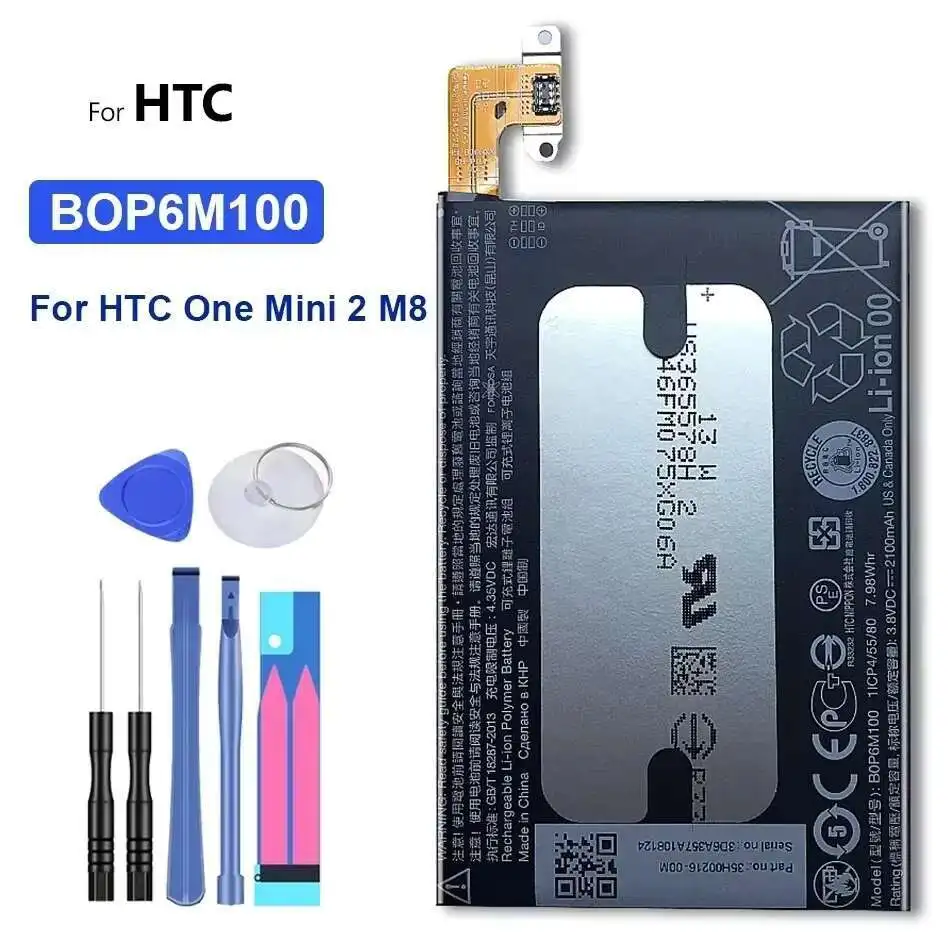 Стабильный аккумулятор мобильного телефона для HTC One Mini 2 M8 Mini BOP6M100, 2100 мАч, замена премиум-класса
Стабильный аккумулятор мобильного телефона для HTC One Mini 2 M8 Mini BOP6M100, 2100 мАч, замена премиум-класса