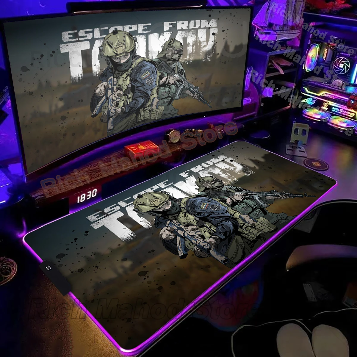 RGB Mousepad Game Escape From Tarkov Mouse Pad Computer Gaming Accessories Large LED Deskmat Office Anti-slip Soft Laptop Carpet
RGB Mousepad Game Escape From Tarkov Mouse Pad Computer Gaming Accessories Large LED Deskmat Office Anti-slip Soft Laptop Carpet