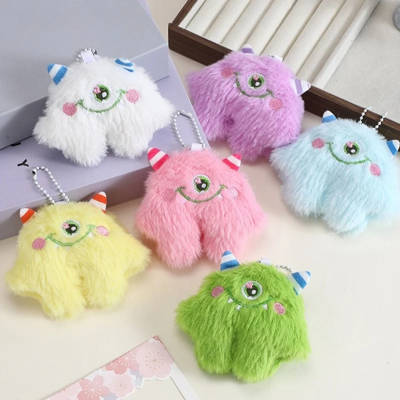 Colorful Kawaii 1-Eye Monster Plush Keychain Set Fluffy Doll Pendant Bag Charm Trendy Backpack Decor Girls Cute Accessories Gift
Colorful Kawaii 1-Eye Monster Plush Keychain Set Fluffy Doll Pendant Bag Charm Trendy Backpack Decor Girls Cute Accessories Gift
