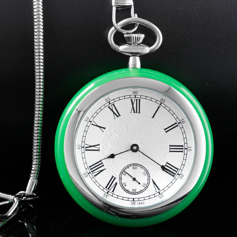 Green edged white dial 316L Stainless steel Waterproof Pocket Watch Mechanical Antique Vintage Luxury Watch with Chain&Box
Green edged white dial 316L Stainless steel Waterproof Pocket Watch Mechanical Antique Vintage Luxury Watch with Chain&Box