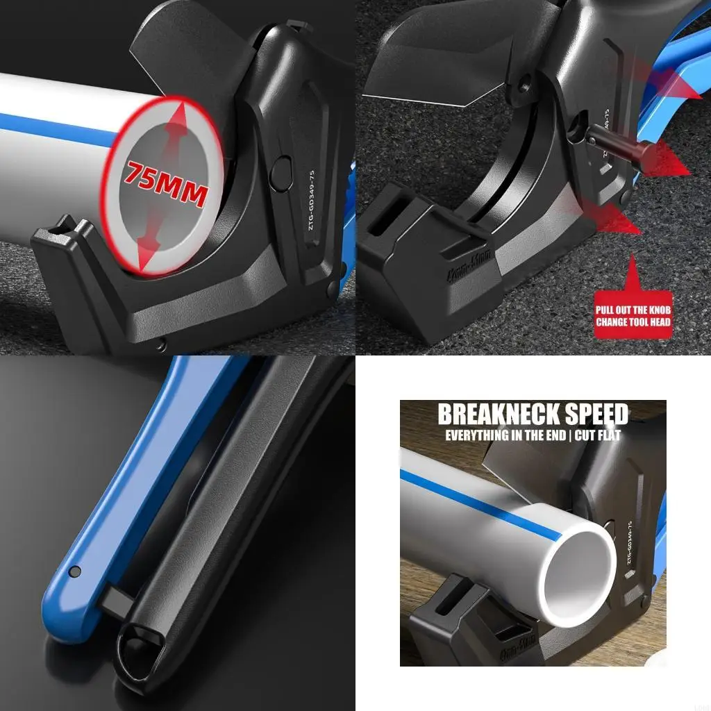 PVC Pipe Cutter Heavy Duty Stainless Steel Ratchet Plastic Cutter Tool for PVC
PVC Pipe Cutter Heavy Duty Stainless Steel Ratchet Plastic Cutter Tool for PVC