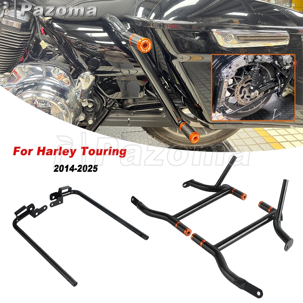 Rear Saddlebag Holder Bracket Bar Motorcycle Saddlebag Crash Bar Bumper For Harley Touring Road King FLHR Street Road Glide FLHX
Rear Saddlebag Holder Bracket Bar Motorcycle Saddlebag Crash Bar Bumper For Harley Touring Road King FLHR Street Road Glide FLHX