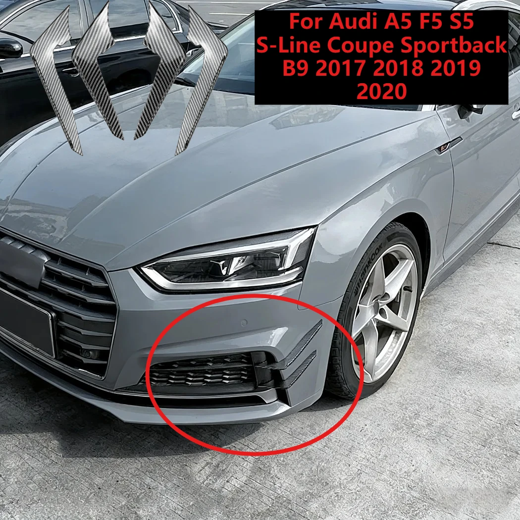 For Audi A5 F5 S5 S-Line Coupe Sportback B9 2017 2018 2019 2020 Front Bumper Splitter Side Spoiler Side Wind Knife Sticker Trim
For Audi A5 F5 S5 S-Line Coupe Sportback B9 2017 2018 2019 2020 Front Bumper Splitter Side Spoiler Side Wind Knife Sticker Trim