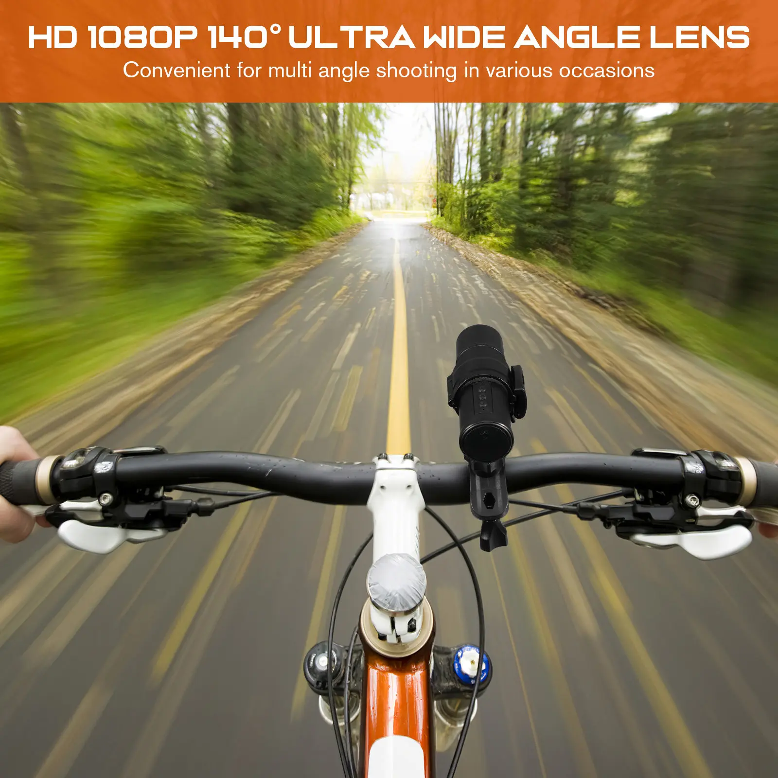 WiFi Real-Time Camera IP65 Waterproof Hd 1080P Outdoor Bike Motorcycle Skiing Handlebar Mount Wide Angle
WiFi Real-Time Camera IP65 Waterproof Hd 1080P Outdoor Bike Motorcycle Skiing Handlebar Mount Wide Angle