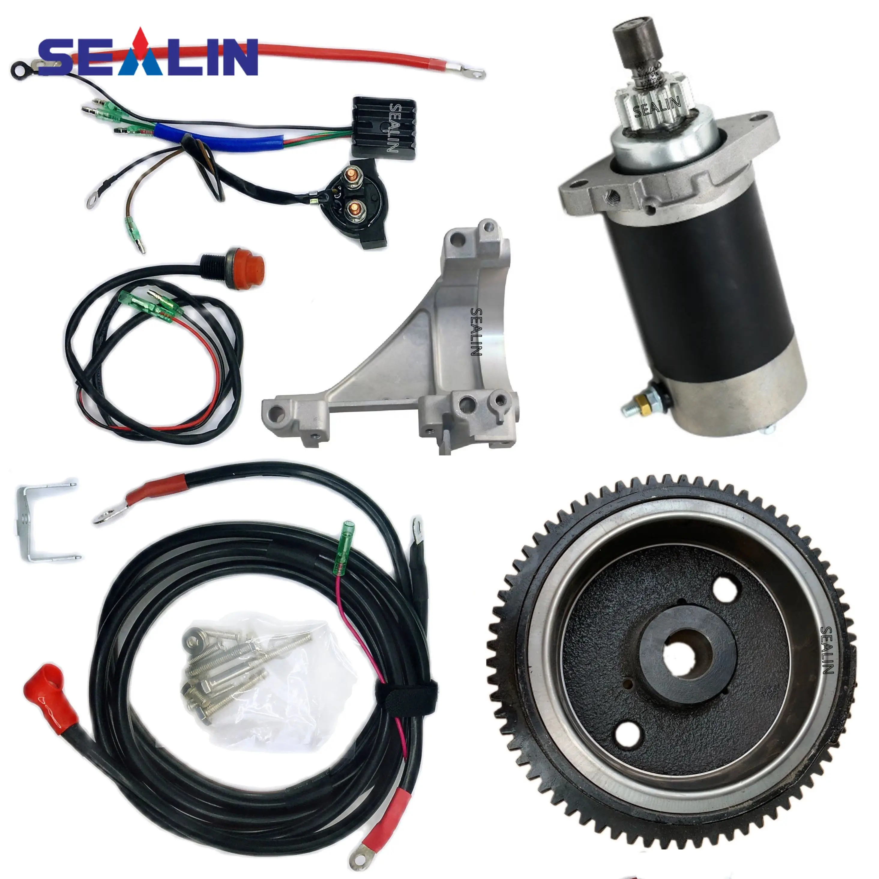 Electrict Start kit fit YMH Outboard 4 stroke 9.9HP F9.9MSHG 6AUK S with flywheel rectifier relay starter motor cable
Electrict Start kit fit YMH Outboard 4 stroke 9.9HP F9.9MSHG 6AUK S with flywheel rectifier relay starter motor cable
