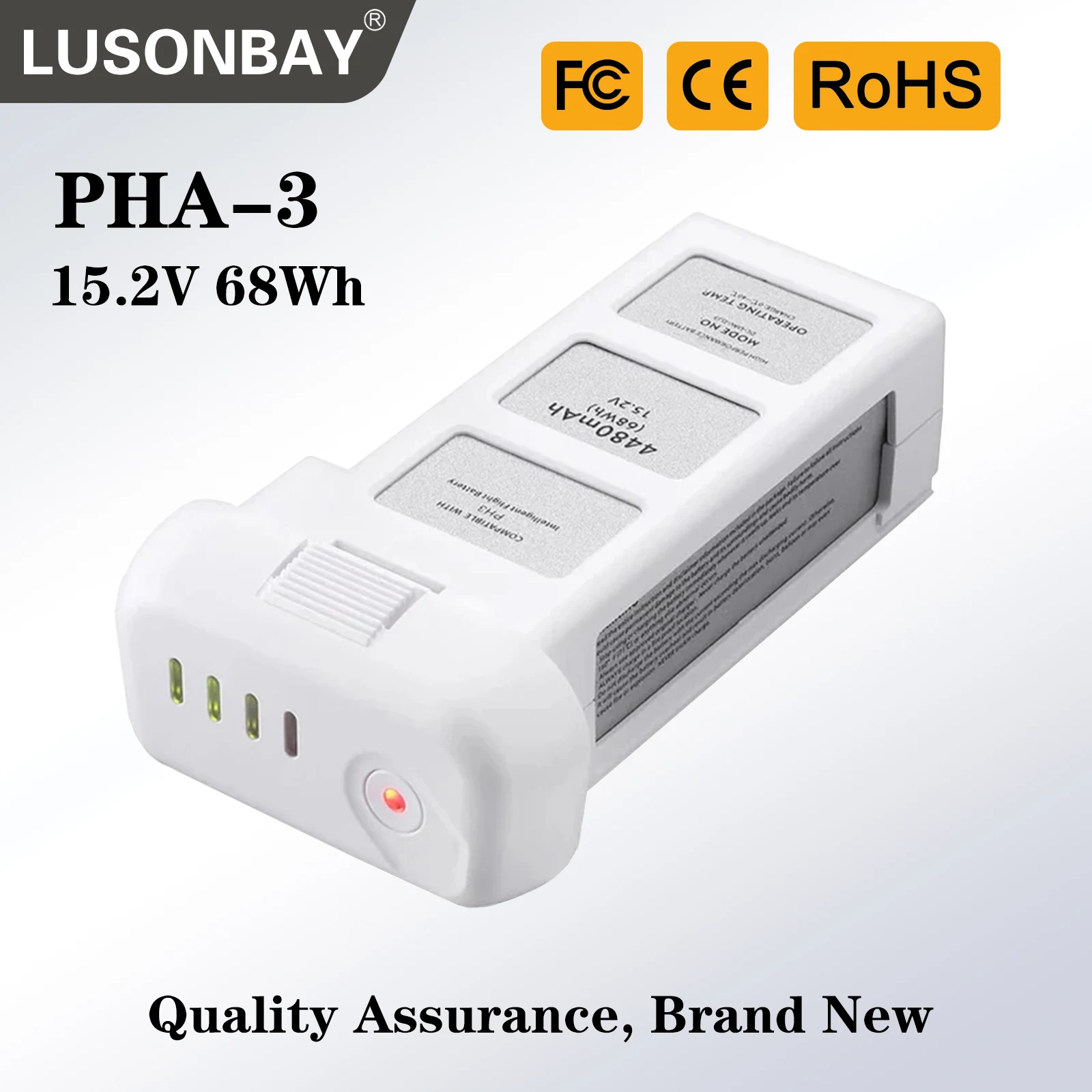LUSONBAY Battery PHA-3 003WE For DJI Phantom 3 SE, Phantom 3 Standard, Phantom 3 Advanced, Phantom 3 Pro, DJI Phantom 3 4K
LUSONBAY Battery PHA-3 003WE For DJI Phantom 3 SE, Phantom 3 Standard, Phantom 3 Advanced, Phantom 3 Pro, DJI Phantom 3 4K