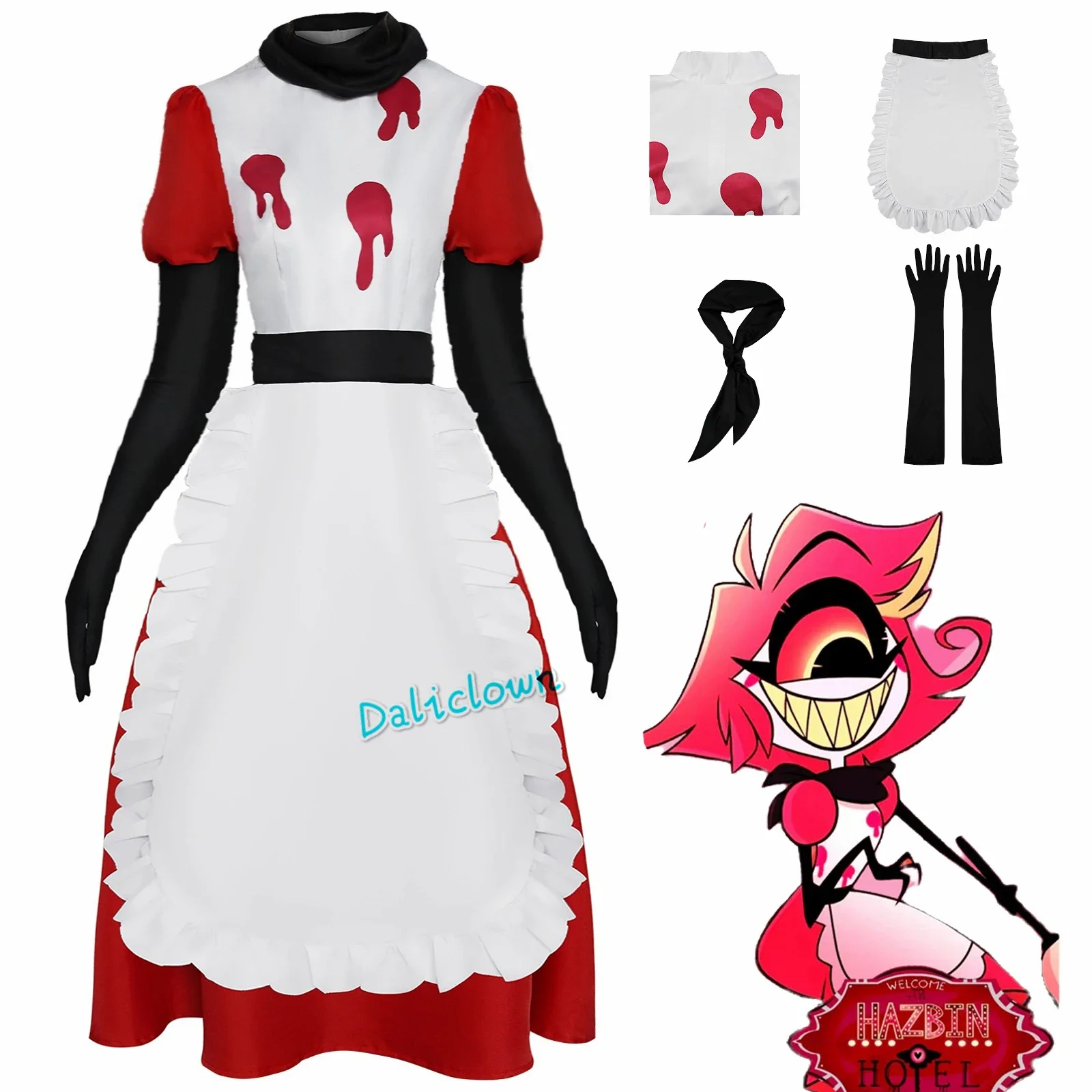 Niffty Anime Hazbin Niff Cosplay Costume Suit Cute Devil Roleplay Clothes Uniform Adult Kids Hotel Halloween Party Women Dress
Niffty Anime Hazbin Niff Cosplay Costume Suit Cute Devil Roleplay Clothes Uniform Adult Kids Hotel Halloween Party Women Dress