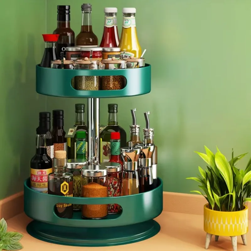 Rotating Spice Rack, Countertop Oil Salt Vinegar Storage Box, Kitchen Condiment Organizer, Multi-Function Storage Container
Rotating Spice Rack, Countertop Oil Salt Vinegar Storage Box, Kitchen Condiment Organizer, Multi-Function Storage Container