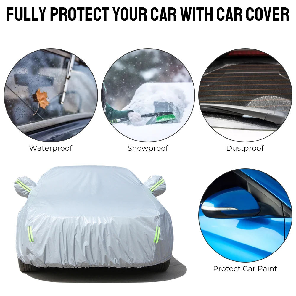 Universal Outdoor Protection Full Exterior Car Cover L-XXL Sunshade Dustproof Protection Cover For Sedan Sun UV Snow
Universal Outdoor Protection Full Exterior Car Cover L-XXL Sunshade Dustproof Protection Cover For Sedan Sun UV Snow