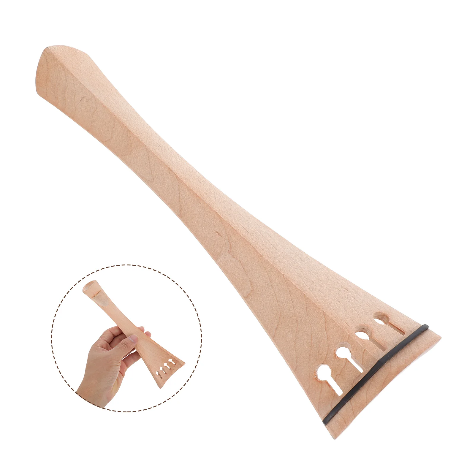 Premium Tailpiece Board: Crafted Maple Wood String Accessories With Elegant Ebony Inlay For Precision Sound
Premium Tailpiece Board: Crafted Maple Wood String Accessories With Elegant Ebony Inlay For Precision Sound