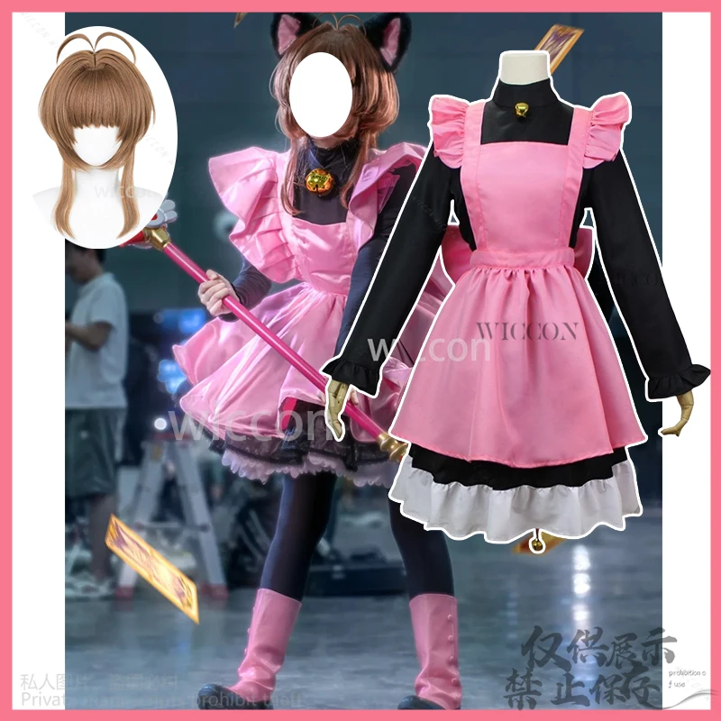 Аниме Сакура Card Captor Cardcaptor Сакура Костюм Косплей Черный Розовый Кот Платье Лолита Пушистые Парики Для Девочек Женщин Индивидуальные
Аниме Сакура Card Captor Cardcaptor Сакура Костюм Косплей Черный Розовый Кот Платье Лолита Пушистые Парики Для Девочек Женщин Индивидуальные