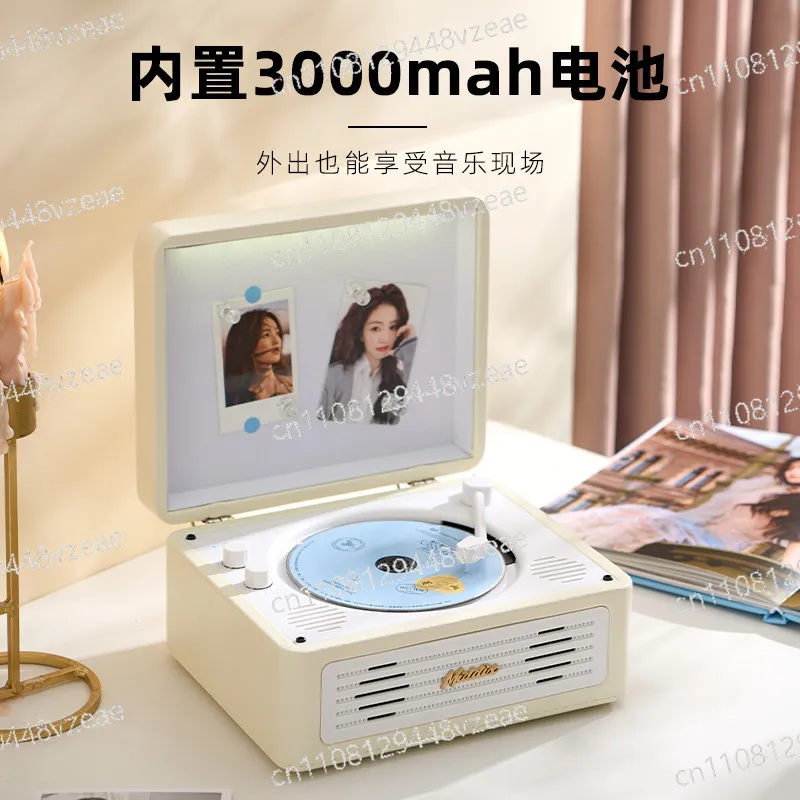 Bluetooth speaker, all-in-one player, record player New retro CD player, music album
Bluetooth speaker, all-in-one player, record player New retro CD player, music album