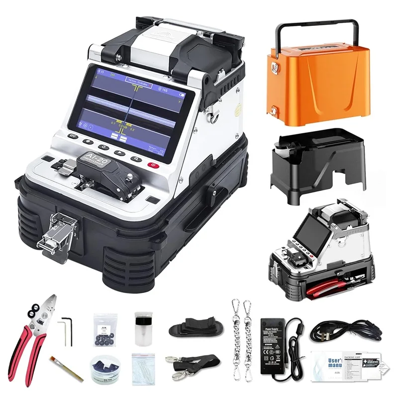 New Design Signal Fire Splicer AI-20 Fusion Machine Optical Fiber Fusion Splicer Built-in Electric Cleaver and VFL OPM Port
New Design Signal Fire Splicer AI-20 Fusion Machine Optical Fiber Fusion Splicer Built-in Electric Cleaver and VFL OPM Port