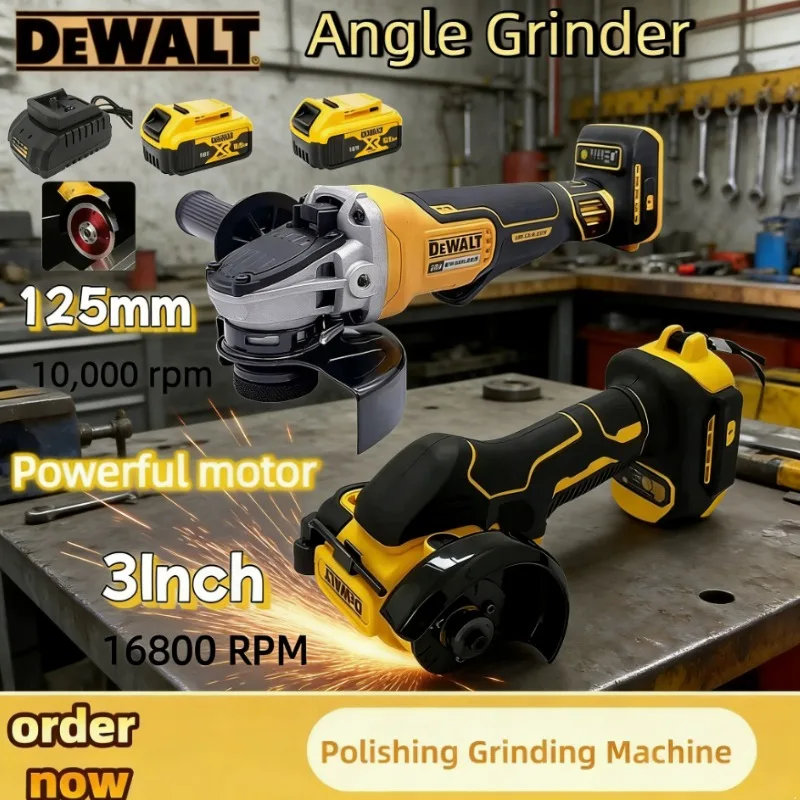 DEWALT Portable Cordless Angle Grinder Cutting Machine Grinding Polishing Machine Electric Diamond Cutting Grinder Power Tools
DEWALT Portable Cordless Angle Grinder Cutting Machine Grinding Polishing Machine Electric Diamond Cutting Grinder Power Tools