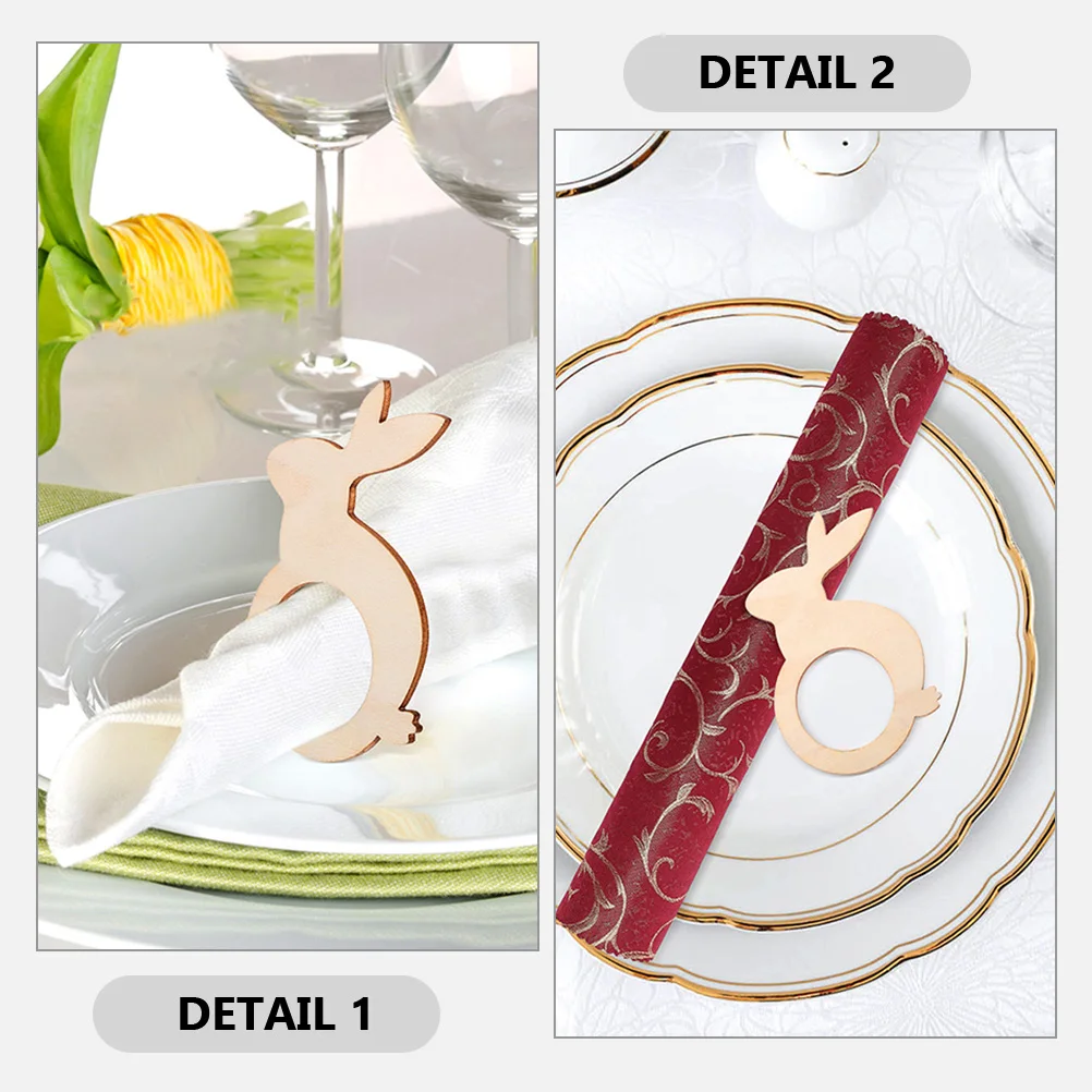 10Pcs Wooden Easter Napkin Rings Cute Rabbit Design for Special Events Home Restaurant Wooden Easter Napkin Rings
10Pcs Wooden Easter Napkin Rings Cute Rabbit Design for Special Events Home Restaurant Wooden Easter Napkin Rings