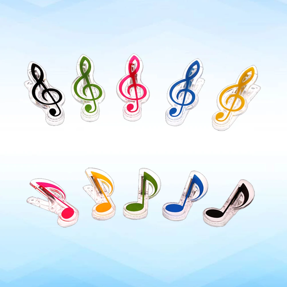 10 Pcs Piano Score Clip Binder Note Colored Holders Music Notes Colorful Folder
10 Pcs Piano Score Clip Binder Note Colored Holders Music Notes Colorful Folder