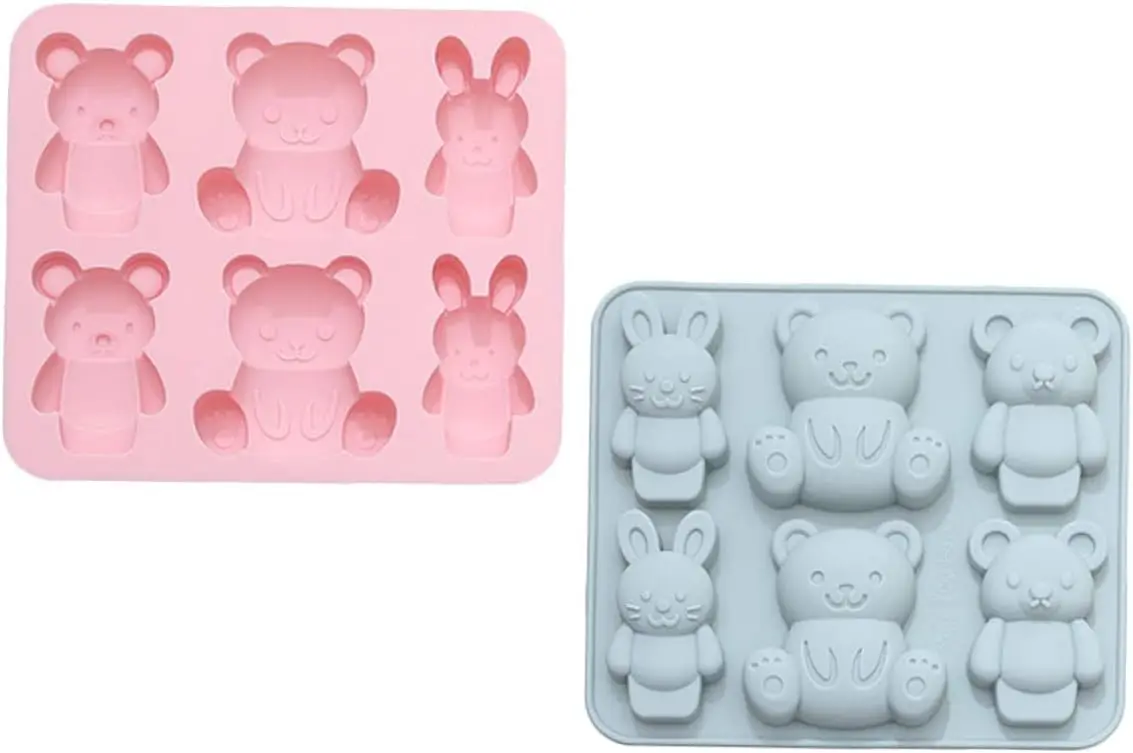 6 Cavity Bear Shape Silicone Molds for Baking 3d Bunny Bear Rabbit Fondant Candy Chocolate Mould Cake Decoration Accessories
6 Cavity Bear Shape Silicone Molds for Baking 3d Bunny Bear Rabbit Fondant Candy Chocolate Mould Cake Decoration Accessories