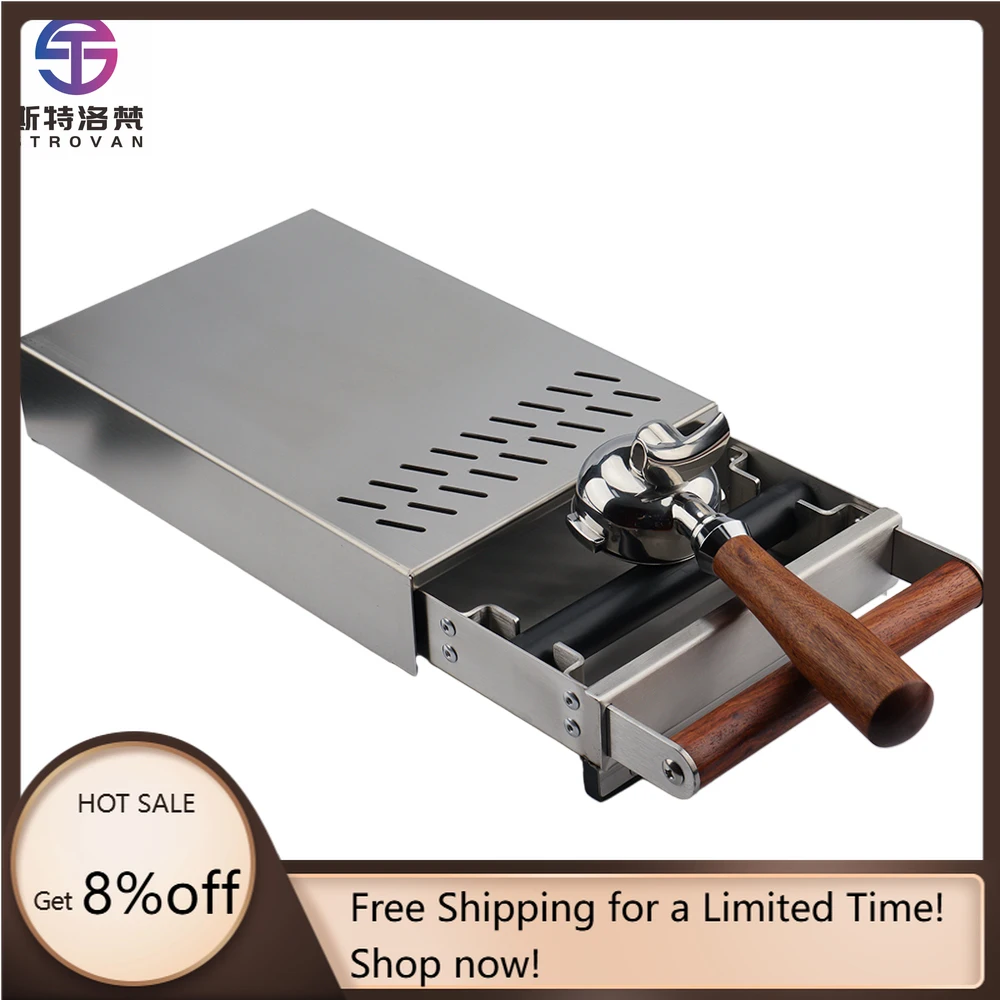 STLG WJW Coffee Accessories Metal Knock Out Box Stainless Steel Wood Handle Espresso Coffee Knock Box Drawer With Removable Bin
STLG WJW Coffee Accessories Metal Knock Out Box Stainless Steel Wood Handle Espresso Coffee Knock Box Drawer With Removable Bin