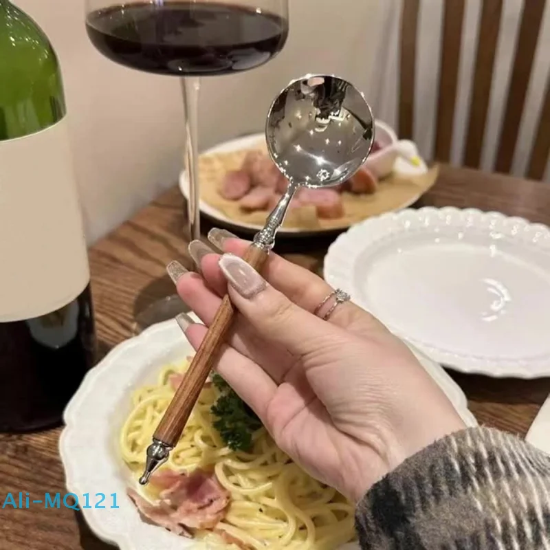 Круглая ложка из нержавеющей стали, сетка, красный, золотой ужин, длинная ручка, десертные ложки для перемешивания, кухонные аксессуары, гаджеты
Круглая ложка из нержавеющей стали, сетка, красный, золотой ужин, длинная ручка, десертные ложки для перемешивания, кухонные аксессуары, гаджеты