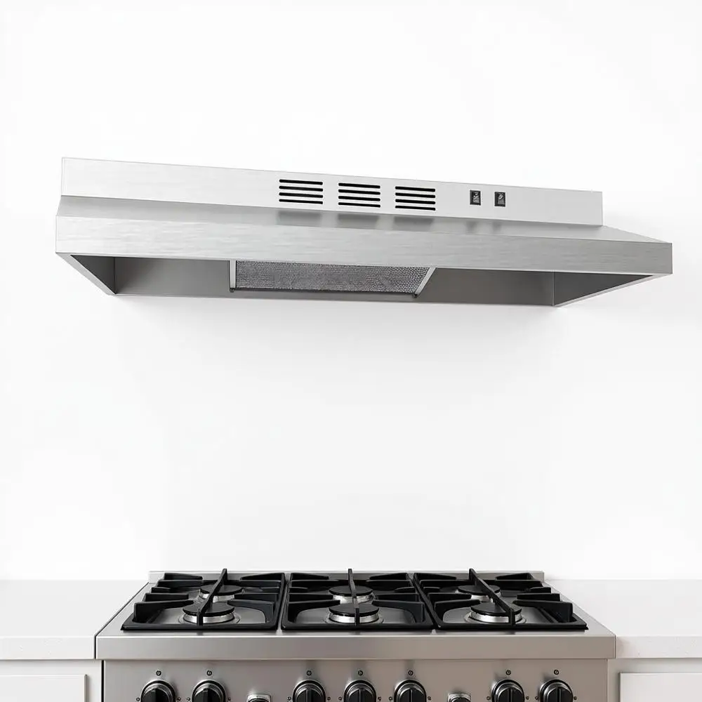 Вытяжка под шкаф 30 дюймов из прочной нержавеющей стали, кухонная вытяжка 200 см с 2 многоразовыми фильтрами, 2-скоростной вытяжной вентилятор
Вытяжка под шкаф 30 дюймов из прочной нержавеющей стали, кухонная вытяжка 200 см с 2 многоразовыми фильтрами, 2-скоростной вытяжной вентилятор