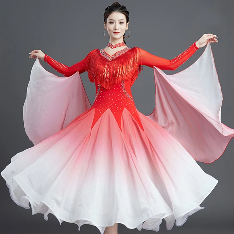 Ballroom Dance Dresses Womens Modern Tango Samba Competition Costumes Prom Waltz Social Dance Party Show Stage Dress XH1733
Ballroom Dance Dresses Womens Modern Tango Samba Competition Costumes Prom Waltz Social Dance Party Show Stage Dress XH1733