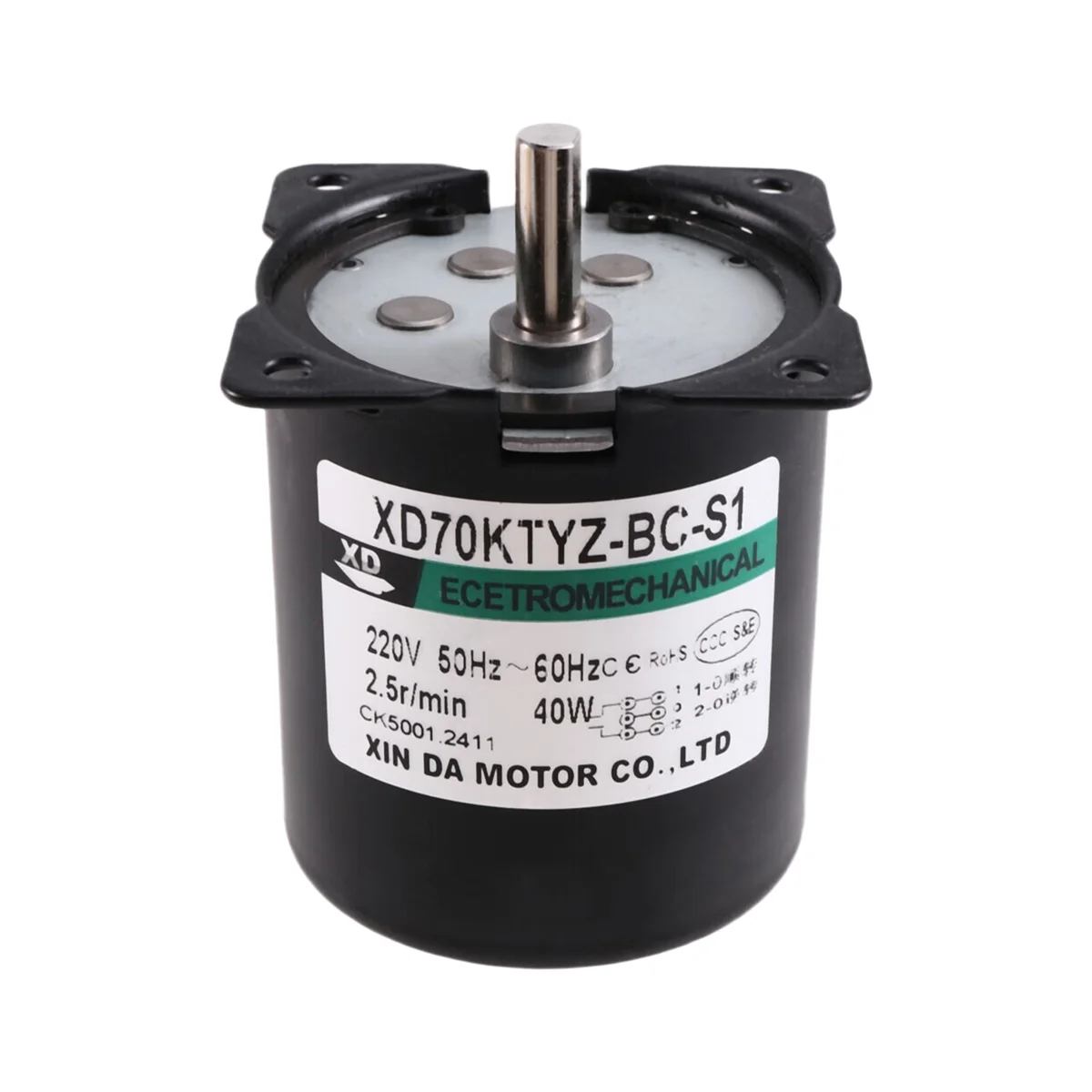 ABXD Synchronous Gear Motor 220V 70KTYZ 2.5Rpm CW/CCW High Torque Permanent Magnet Micro-Type Electric Motor
ABXD Synchronous Gear Motor 220V 70KTYZ 2.5Rpm CW/CCW High Torque Permanent Magnet Micro-Type Electric Motor