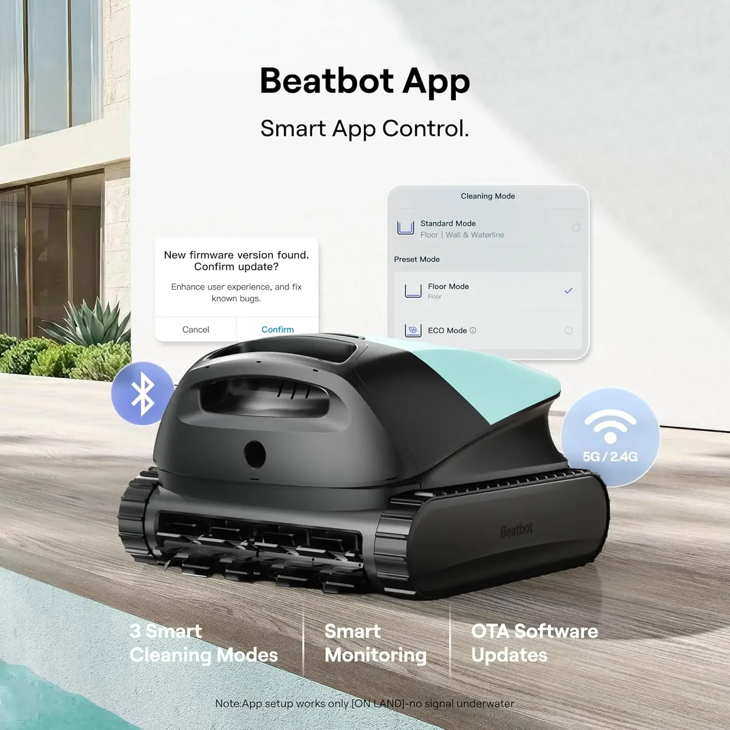 Cordless Pool Vacuum Robot 6800GPH Suction Automatic Floor Wall Waterline Cleaning Pool Cleaner 300Min Runtime
Cordless Pool Vacuum Robot 6800GPH Suction Automatic Floor Wall Waterline Cleaning Pool Cleaner 300Min Runtime