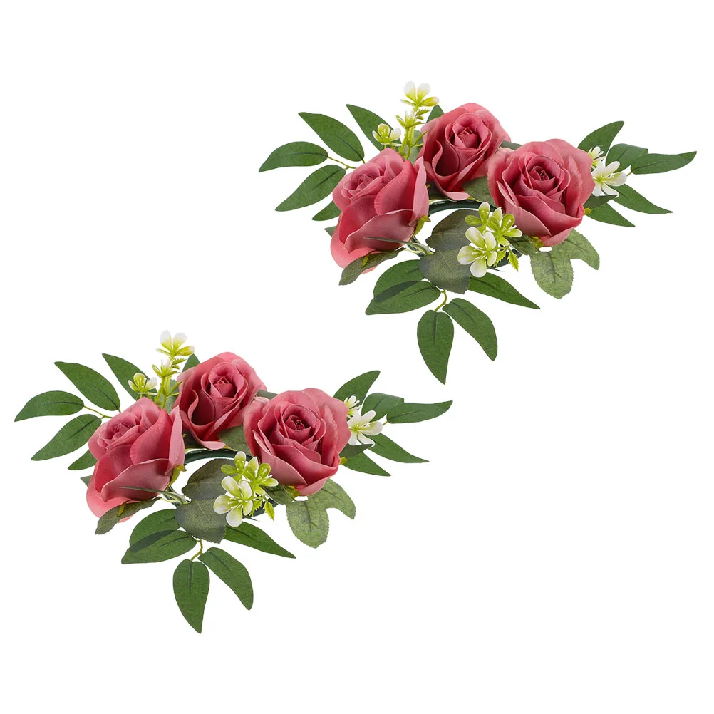 2 Pcs Rose Holder Flower Garland Ring Wreath Wedding for Pillars Rings Wreaths Decor Floral Cloth Winter
2 Pcs Rose Holder Flower Garland Ring Wreath Wedding for Pillars Rings Wreaths Decor Floral Cloth Winter