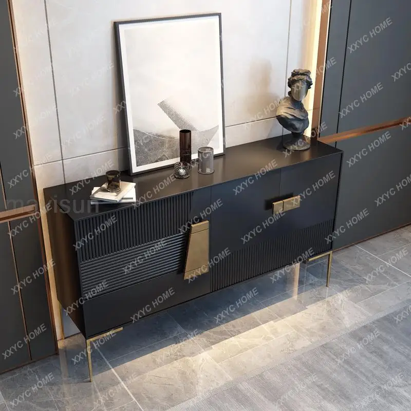 Entrance Hallway Black Shoe Cabinet Villa Storage Wooden Console Furniture TV Table Luxury Cabinet Living Room Kitchen Sideboard
Entrance Hallway Black Shoe Cabinet Villa Storage Wooden Console Furniture TV Table Luxury Cabinet Living Room Kitchen Sideboard