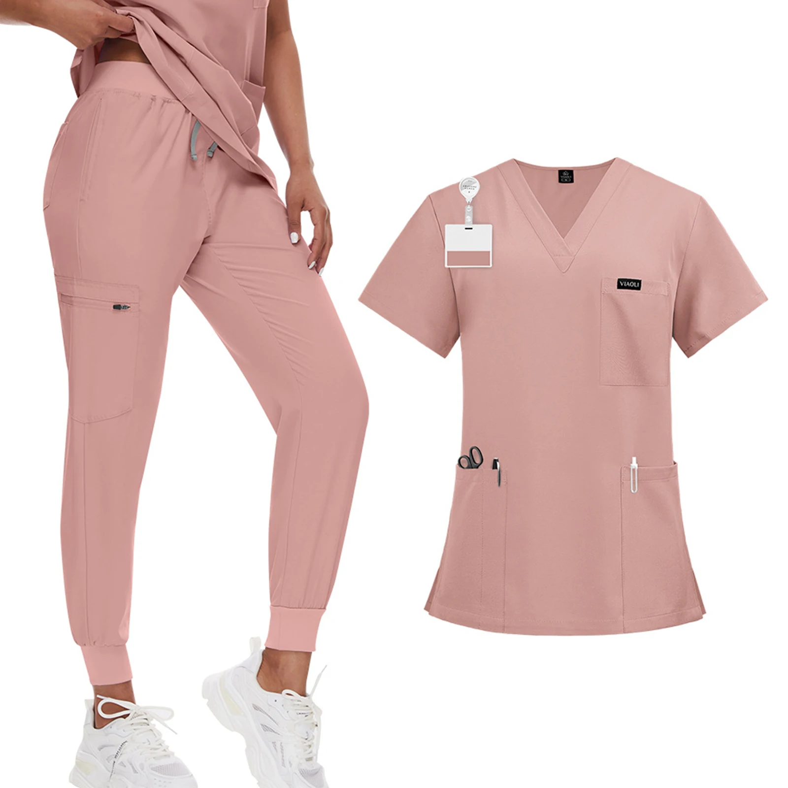 Hospital Accessories Beauty Costume High-Quality Scrubs Women Stretch Scrubs Women Sets Wholesale Operating Room Medical Uniform
Hospital Accessories Beauty Costume High-Quality Scrubs Women Stretch Scrubs Women Sets Wholesale Operating Room Medical Uniform
