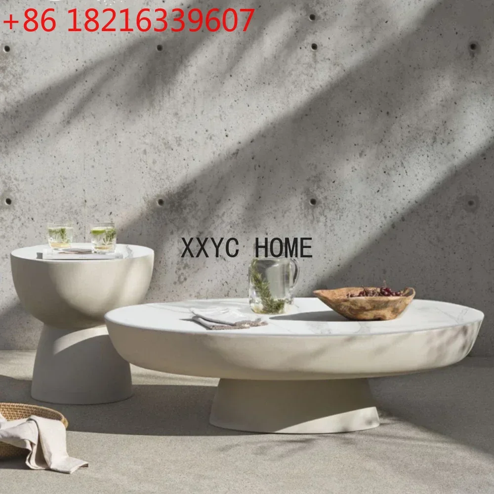 Комбинированный журнальный столик из каменных плит, круглый чайный столик, современный минималистичный дизайн
Комбинированный журнальный столик из каменных плит, круглый чайный столик, современный минималистичный дизайн