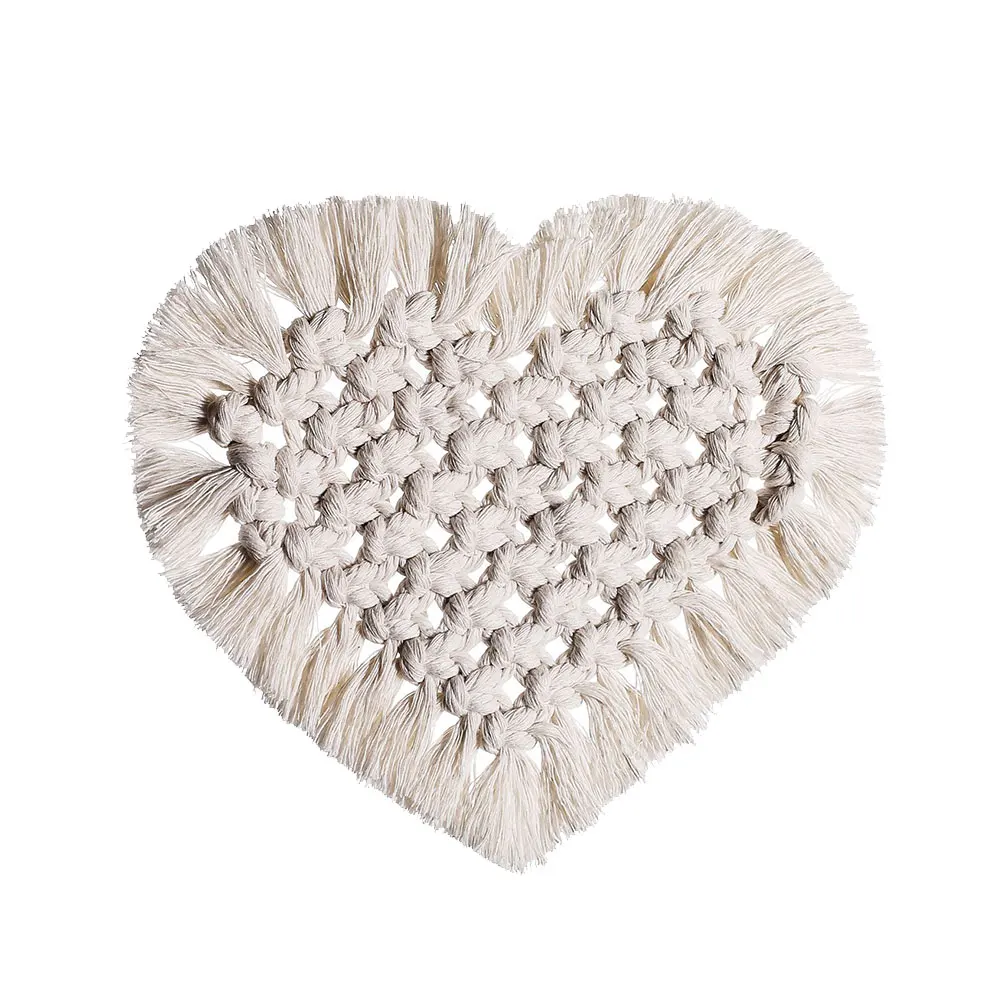 Cotton Rope Love Coaster Weaving Mat Heat Resistant Place Table Premium Material Safe Insulate Protect Rustic Easy Wash
Cotton Rope Love Coaster Weaving Mat Heat Resistant Place Table Premium Material Safe Insulate Protect Rustic Easy Wash