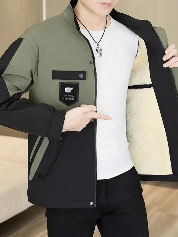 Thiened Fce Men's Cotton Jaet Stand Collar Windproof Waterproof Warmth Youth Faion Urban Sle Long Sve Zipper Cl...
Thiened Fce Men's Cotton Jaet Stand Collar Windproof Waterproof Warmth Youth Faion Urban Sle Long Sve Zipper Cl...