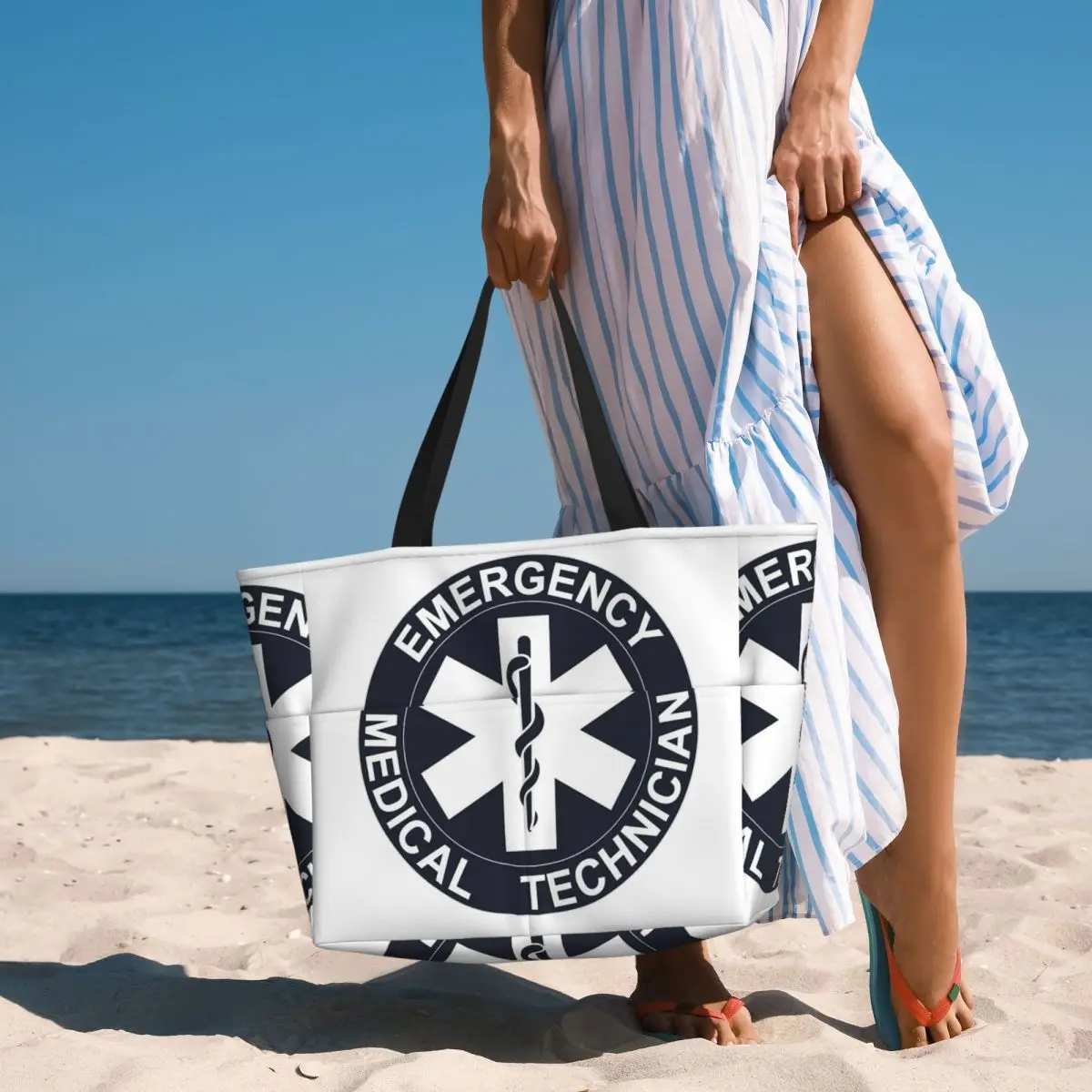Emt Star Of Life Emergency Medical Beach Tote Bag Sport Gym Yoga Duffle Large Tote Bag Women Travel Bag Fitness bag
Emt Star Of Life Emergency Medical Beach Tote Bag Sport Gym Yoga Duffle Large Tote Bag Women Travel Bag Fitness bag