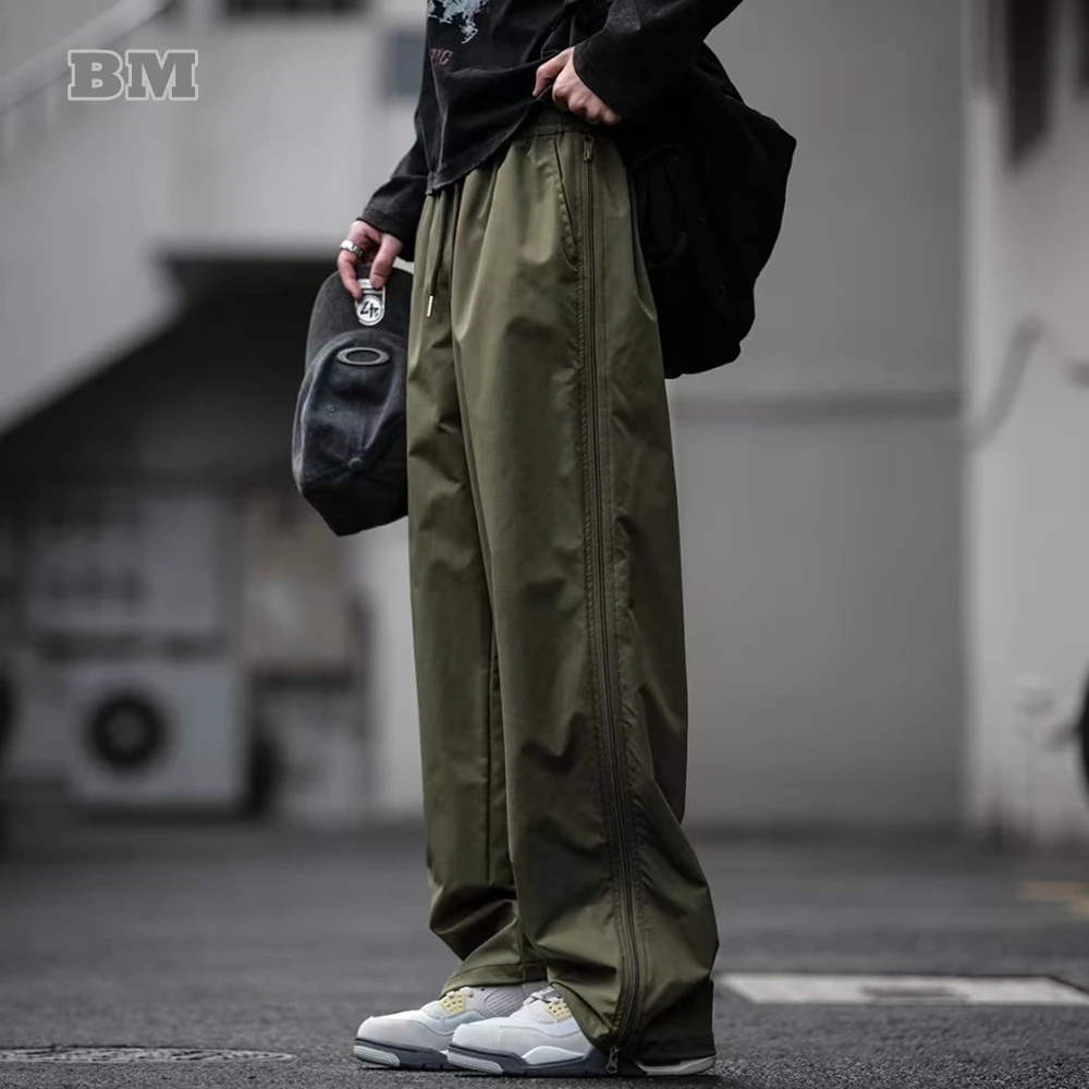 Mens Outdoor Streetwear Sport Pants Quick Dry Techwear Long Loose Straight Breathable Mesh Side Zipper Trendy Fitness Sweatpants
Mens Outdoor Streetwear Sport Pants Quick Dry Techwear Long Loose Straight Breathable Mesh Side Zipper Trendy Fitness Sweatpants